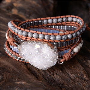 Clear Quartz Wrap Bracelet