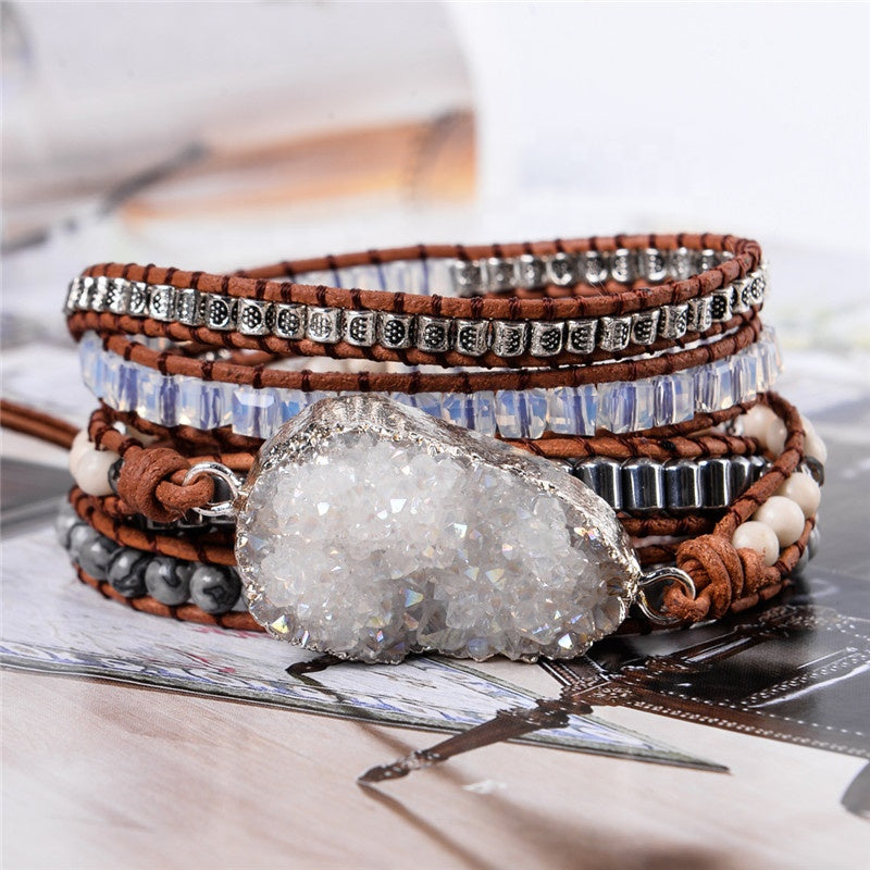 Clear Quartz Wrap Bracelet